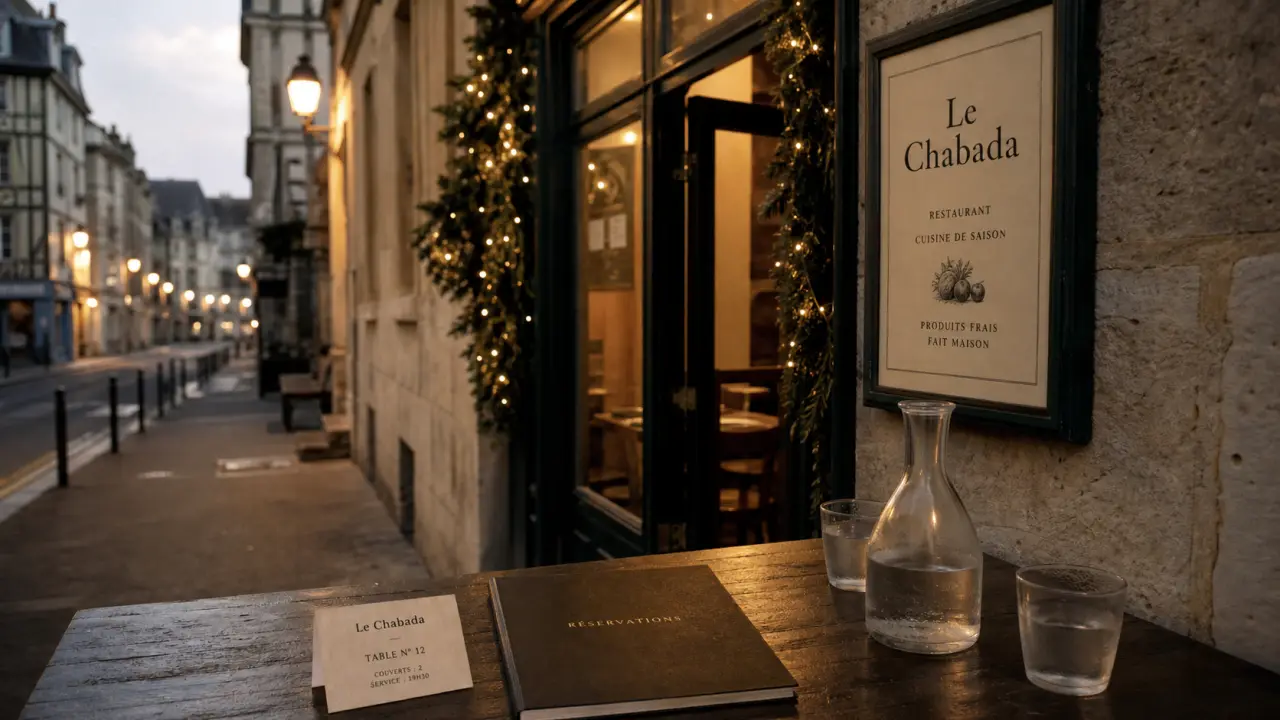 Restaurant chabada rouen : façade discrète et entrée