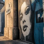 Street art Rouen : fresque et tags près d’un chantier