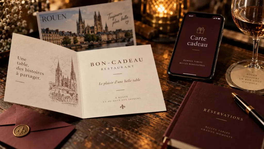 Carte cadeau restaurant à Rouen : vérifiez ces conditions avant d’offrir un dîner