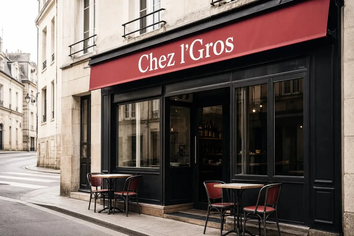 Chez l'gros restaurant rouen, façade d'un bistrot-brasserie à Rouen