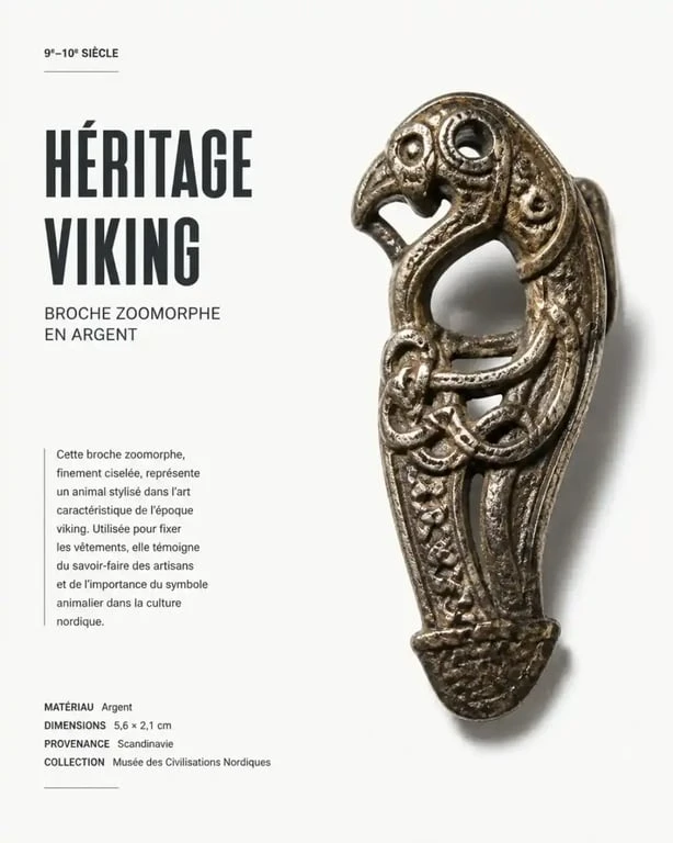 Objet viking authentique du IXe siecle presente dans l'exposition viking rouen