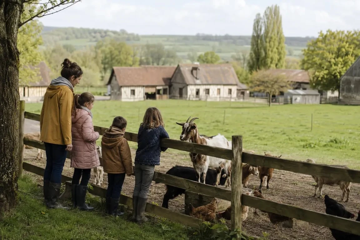 Ferme à visiter près de Rouen avec animaux pour une sortie en famille