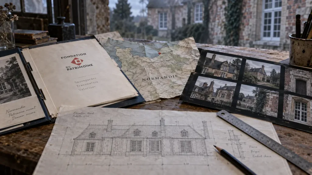 Fondation du patrimoine rouen : label et collecte sur dossier en atelier