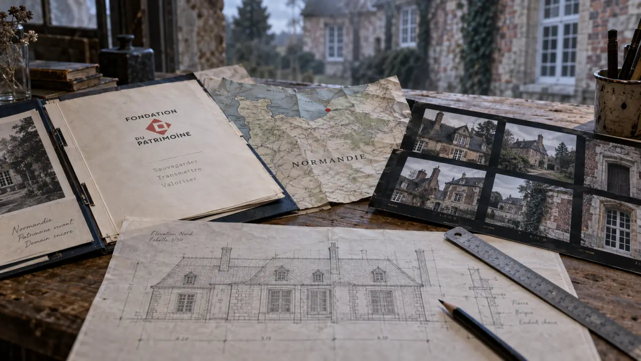 Fondation du patrimoine rouen : label et collecte sur dossier en atelier