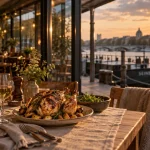 Restaurant cocorico rouen : terrasse au bord de la Seine