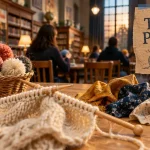 Un atelier créatif tricot et pompons à la bibliothèque Émilie-du-Châtelet