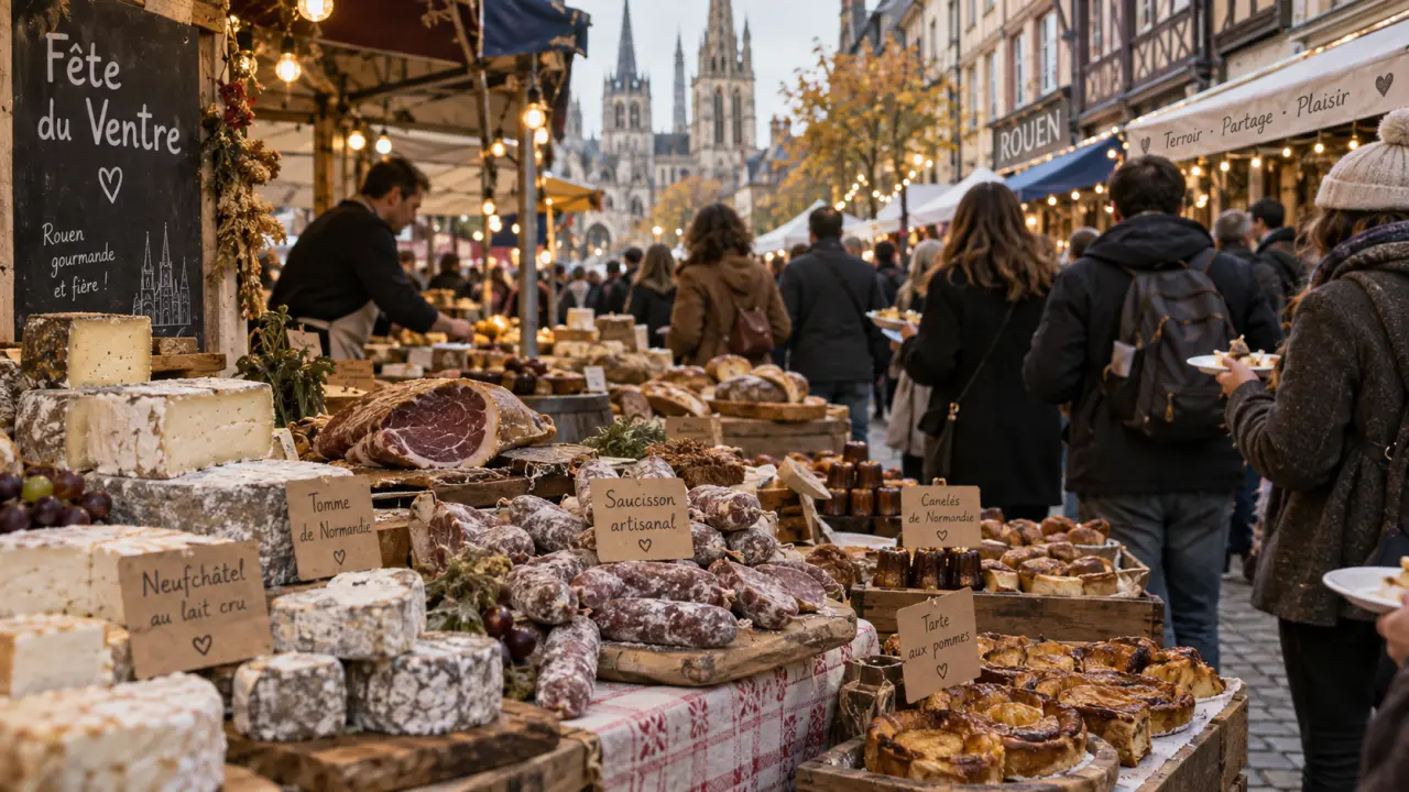 Fête du Ventre 2026 à Rouen : une foule gourmande dans le centre-ville