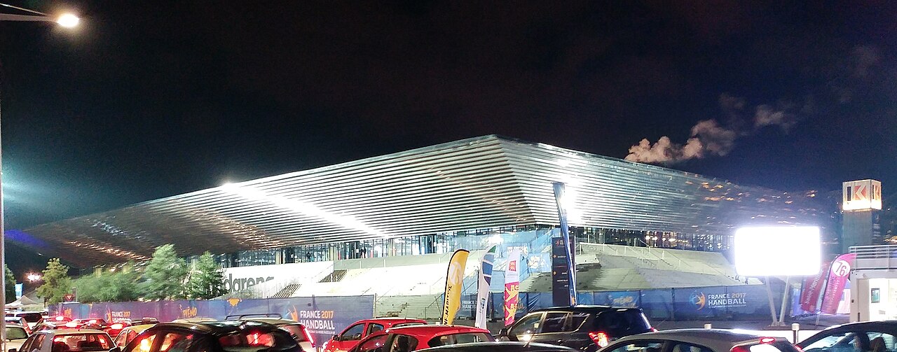 Façade du Kindarena de Rouen