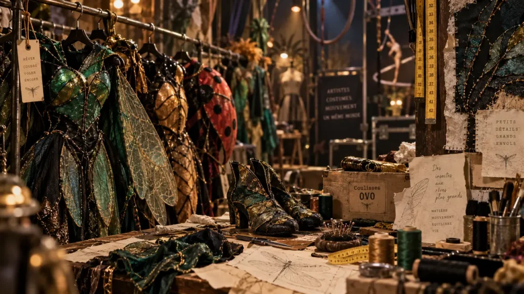 OVO au Zénith de Rouen : les costumes du Cirque du Soleil en coulisses