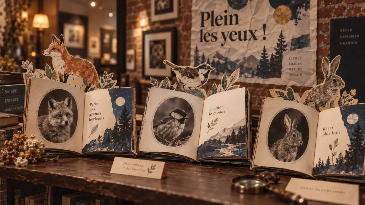 Plein les yeux ! : les animaux des livres photo pour enfants à Rouen