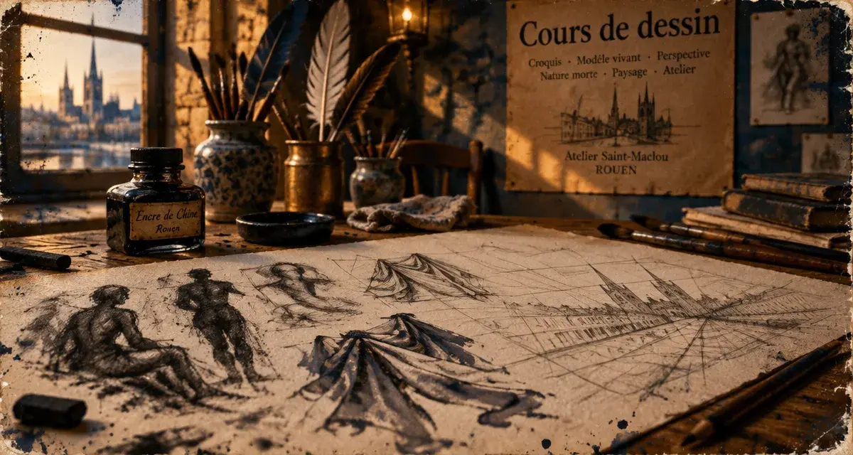 À Rouen, l’Atelier d’artistes ouvre ses cours de dessin à tous les niveaux